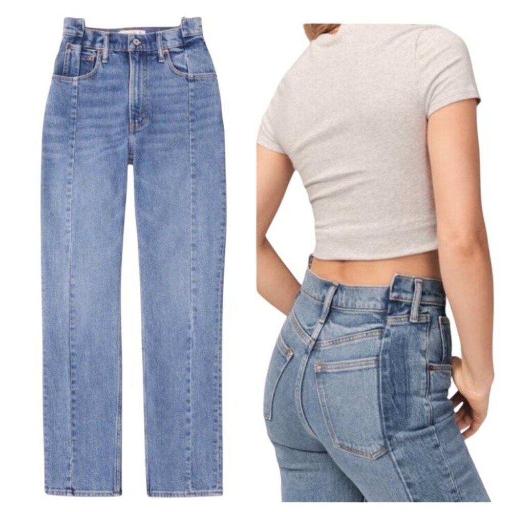 Abercrombie & Fitch Women's Size 26/2 The '90s Straight Ultra High Rise Jeans